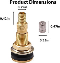 Brass Metal Valve Stems, Tubeless Air Liquid Tractor Grader Valve Stems for Agri