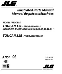 JLG Toucan 12E Boom Lift Service Repair Operators Parts Catalog Manual PDF USB