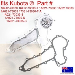 fits Kubota Water Pump L3300DT-GST L3301DT L3301H L3302H L3400DT/HST L3400F