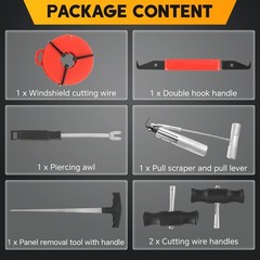 7PCS Windshield Removal Tool Kit | Automotive Wind Glass Removal Hand Tool Ca…