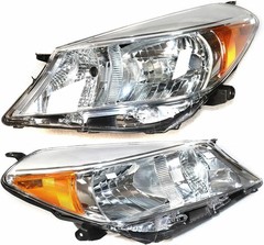Toyota Yaris Vitz 2012-2014 Hatchback Halogen Headlights Black Housing