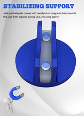 FYWZ Upgrade Pinch Weld Jack Adapter, Aluminum Pads with 1 Pack-Blue