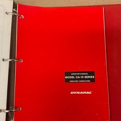 Dynapac CA-15 VIB COMPACTOR SERVICE MAINTENANCE MANUAL PARTS LIST OPERATOR GUIDE
