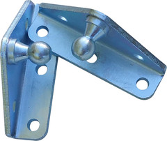 Angled Lift Support Bracket inside Mount – Zinc Plated 10 Gauge Steel – 10Mm Bal
