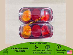 JCB BACKHOE- REAR LIGHT UNIT COMPLETE WITH BULBS SET OF 2 PCS. (PART# 700/50018)