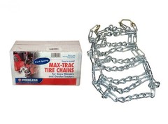 MaxTrac Tire Chains 23×10.50-12 Zinc Plated 2-Link for Multiple Sizes Pair