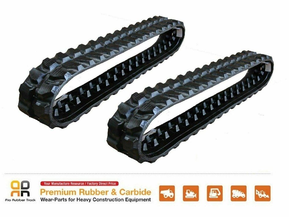 2 Rubber Track 230x48x68 fits TAKEUCHI TB 016 HITACHI EX 15 LOTUS ROOT