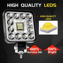 2PCS Square LED WORK LIGHTS Fit CAT Skid loader 259D3 236D3 262D 259D 272D2 XHP