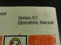 Detroit Diesel Series 53 Engines Operators Manual 6SE337 7/77