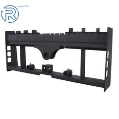2500LBS Heavy-Duty Skid Steer Pallet Fork Frame W/Receiver Hitch & Spear Sleeves
