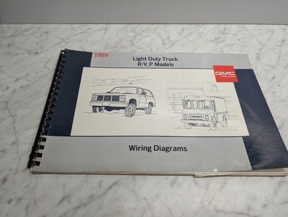 1989 WIRING DIAGRAMS R/V P TRUCK MODELS X-8940 1988 SERVICE MANUAL SHOP BOOK