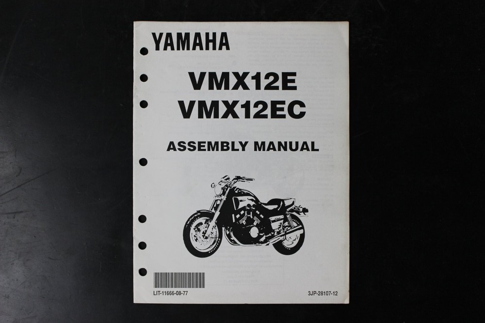 Yamaha VMX12E VMX12EC Assembly Manual OEM Motorcycle LIT-11665-08-77