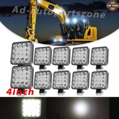 10PCS LED WORK Lights for Caterpillar Skid Steers Excavator Forklift Loader Car
