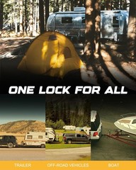 RETRUE Universal Coupler Lock Trailer Locks Ball Hitch 1 Pack, Bright Yellow
