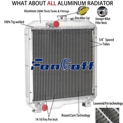 Fits Ford New Holland Model 1715 Tractor Aluminum Radiator SBA310100630 Fongoff