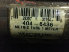 404-6436 – A New Tri-lobe Inner PTO Shaft from Weasler, 39-3/8 inches long