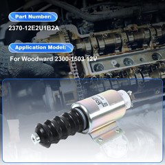 12V Solenoid Valve 2370-12E2U1B2A SA-3193-12V Fits for Woodward 2300-1503 12V