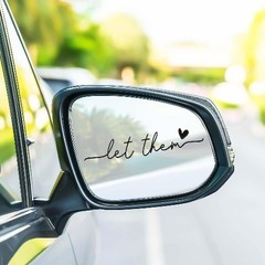 5-Piece Self Affirmation Vinyl Decals for Rearview Mirror, Mental Health Awarene