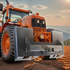Uimoso 1/4″ Skid Steer Mount Plate with 2.28″ Receiver Hitch