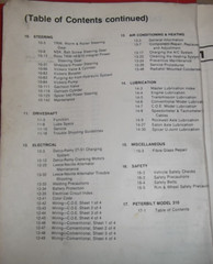 1979-1988 PETERBILT 359 362 310 TRUCK MAINTENANCE REPAIR SHOP SERVICE MANUAL
