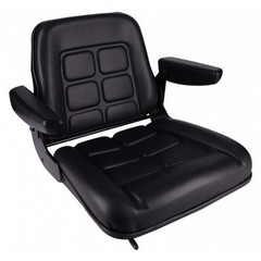 Low Back Seat, Black Vinyl Fits TCM Replaces S830801-HYC