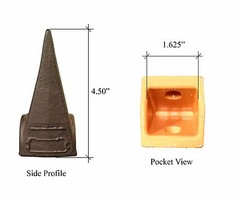 3 Bobcat Style Mini Excavator, Skid Steer Bucket Dirt Teeth & Pins – 7107319