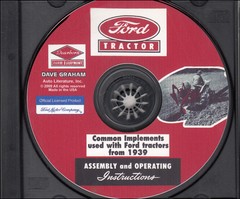 CD 1939-1952 Ford Tractor Dearborn Implement Assembly Operating Manual 2N 8N 9N