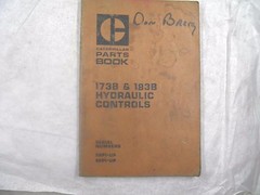 CAT Caterpillar 173B & 183B hydraulic controls parts book 59P 60P D7F D8
