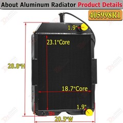 Tractors Aluminum Radiator For International 826 Models Part No: 405998R1