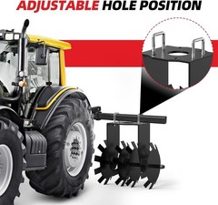 ATV/UTV Disc Harrow Adjustable Pull-Back Tilling Disc Plow for Farming Garden
