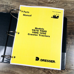 IH Dresser TD8G 125G Crawler Tractor Service Parts Manual Set 9501-Up Book D240T