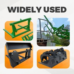 2Pcs Mounting Brackets Fits John Deere Global Euro Loaders Tractor Attachment