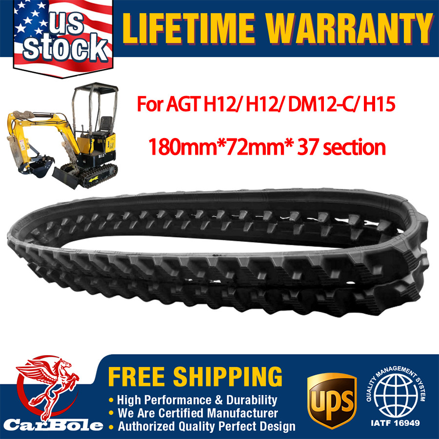 180*72 mm Rubber Tracks Attachment For Mini Excavator AGT H12/ H12/ DM12-C/ H15