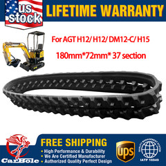 180*72 mm Rubber Tracks Attachment For Mini Excavator AGT H12/ H12/ DM12-C/ H15