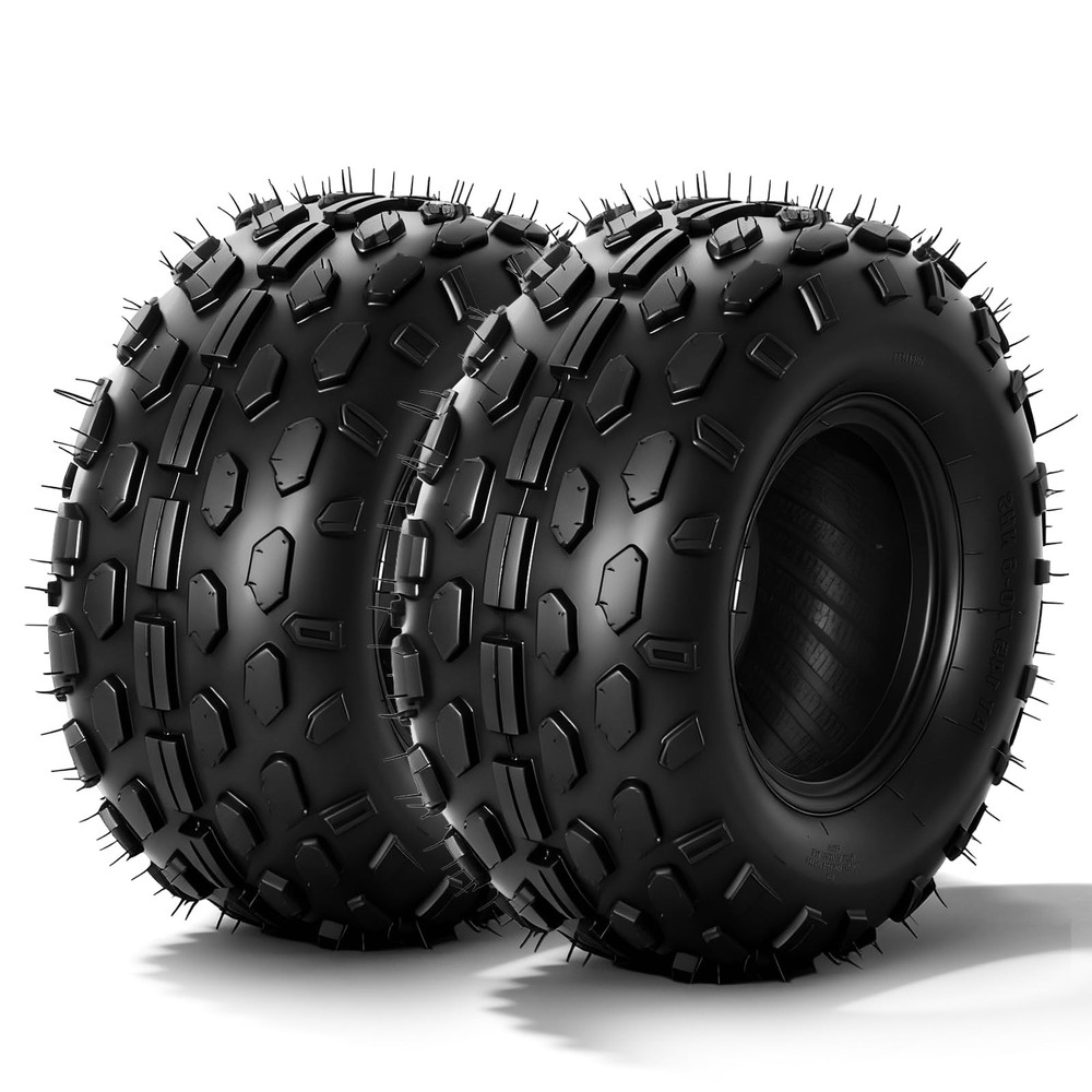 145/70-6 Go Kart Mini Bike Tires for CC100X CT100u 4-Ply Tubeless Set of 2