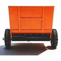 71Gal Towable Sand & Gravel Spreader 882lb Capacity ATV UTV|Towed 2″ Coupler 39″