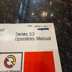 Detroit Diesel Allison Series 53 Owner Operator Maintenance Manual 1974 USA