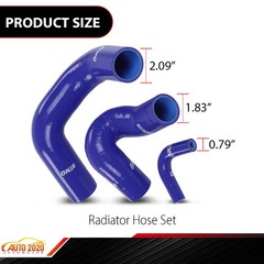 Blue Radiator Hose Set Upper Lower & Bypass Hoses Fit For John Deere Models