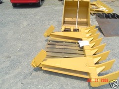 dozer blade root rake, 116″ wide, 1120 lbs AR400 steel NEW, USA Attachments