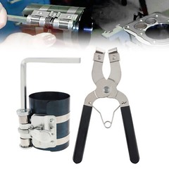 3″ Car Engine Piston Ring Compressor Tool & Piston Ring Pliers for 2-1/8″ To 7″