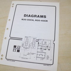HYSTER N30A N50CA N30CR N40CR ELECTRICAL HYDRAULIC SCHEMATIC Diagram Shop Manual