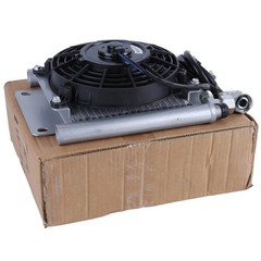 For H12 / QH12 Mini Excavator Attachment Radiator Plus Hydraulic Oil Cooler Fan