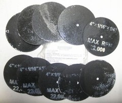 Qty. 10 3460-01-208-0865 4″ x 1/32″ x 1/4″ National Cut-Off Wheel Die Grinder…
