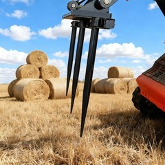 Heavy Duty 39.37 Inch Width Hay Spear Attachment For Skid Steer Loader Free Ship
