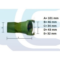 V13SYL Style Digging TEETH 3 PK & LOCK PINS Excavator Bucket