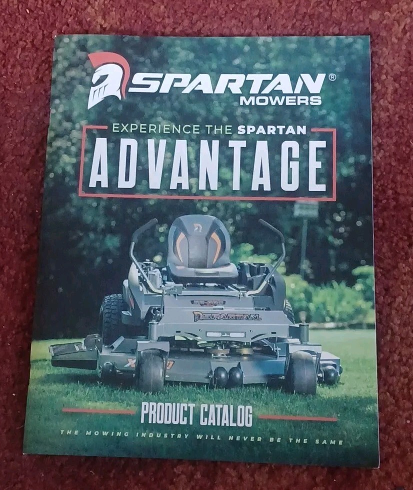 New SPARTAN 2024 DEALER DEALER CATALOG BOOK LAWN MOWERS COMMERCIAL GRADE Book