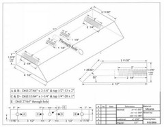 Micarta Sawguide/Phenolic 1.370 x 4.50 x 11 – 50 degree face