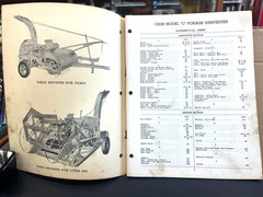 VINTAGE CASE MODEL C FORAGE HARVESTER PARTS CATALOG NO. D250 1952 tractor 120 Pg
