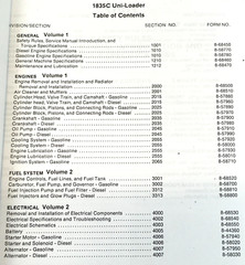 Case 1835C Skid Steer Uni-Loader Service Manual Parts Catalog Set Shop Book