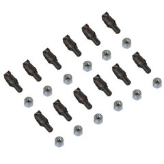 MechMaxx ( 1 Pack / 12 Pcs ) Teeth and Nut for PTO SG24 Stump Grinder
